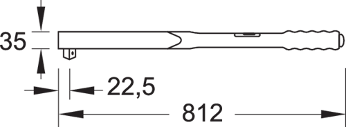 Динамометрический ключ DREMOMETER D 3/4" 140-760 Нм (7691500)