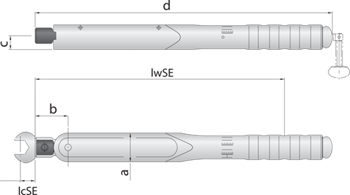 Динамометрический ключ DREMOMETER A-SE 9x12 8-40 Нм (7714060)
