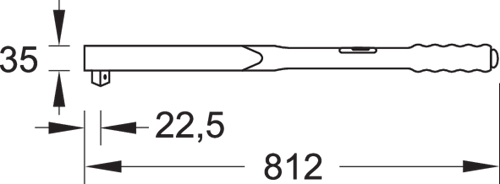 Динамометрический ключ DREMOMETER DS 3/4" 110-550 Нм (1427156)