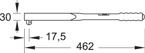 Динамометрический ключ DREMOMETER B 1/2" 25-120 Нм (7683320)