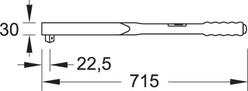Динамометрический ключ DREMOMETER CD 3/4" 80-360 Нм (7688470)